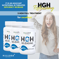 Hallusa Natural HGH-Booster L-arginine & Nitric Oxide Support, 60 Tablets