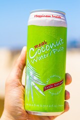 Taste Nirvana All Natural Real Coconut Water WITH PULP |12 x 16 oz BPA free cans