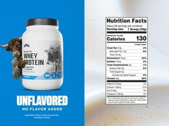 Levels Grass Fed Whey Protein Powder, No Artificials, 25G of Protein, Unflavo…