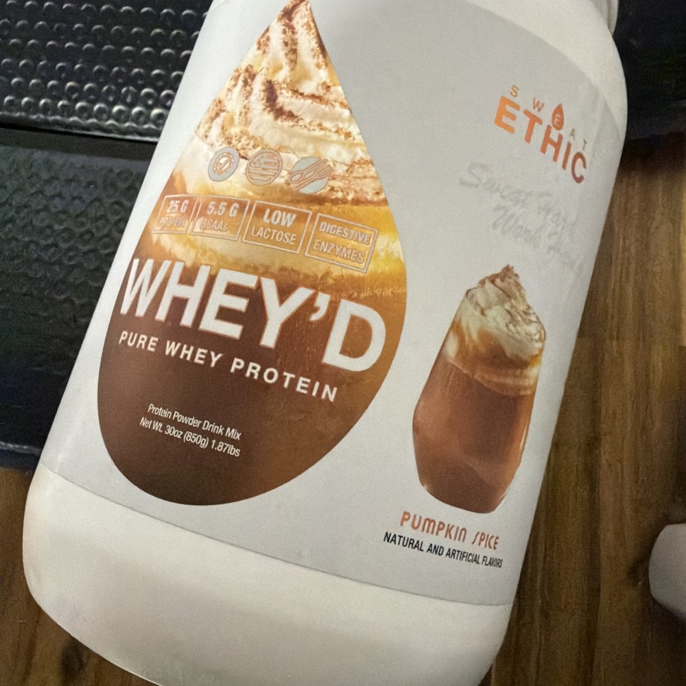 Sweat Ethic Whey’d Protein **Pumpkin Spice* Exp 8/26 Fast Shipping Free