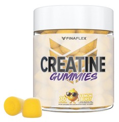 GUMMIES FOR GAINS!!! Finaflex Creatine Mono Gummies For Muscle Growth 30ct Lemon