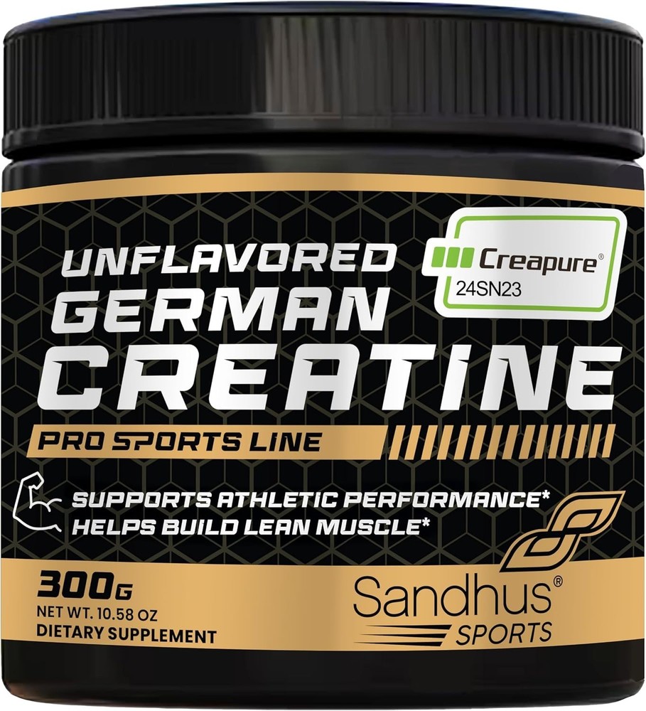 Creapure German Creatine Monohydrate Powder Supplements for Men & Women, Unfl…