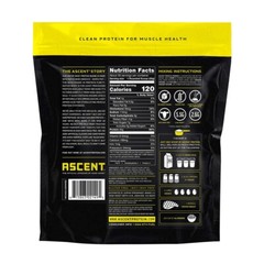 Ascent 100% Whey Native Whey Protein, Various Flavors 4.25 Lbs