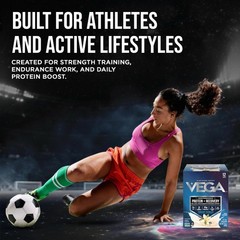 Vega Protein + Recovery, Vanilla – 30g Vegan 1.46 Ounce (Pack of 12),