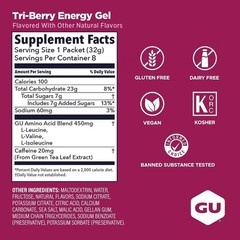 GU Energy Original Sports Nutrition Energy Gel | Vegan, Gluten-Free | 8-Count