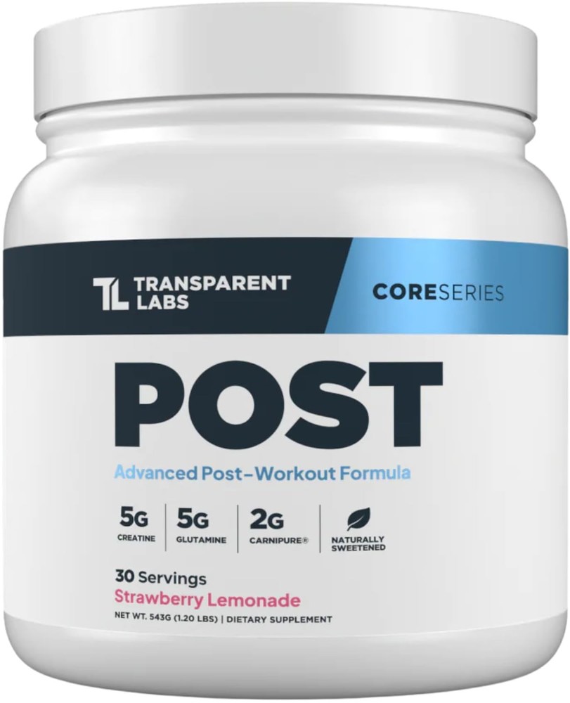 Transparent Labs Post PostWorkout Recovery Muscle Builder with LGlutamine, B…