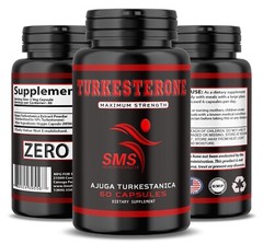 TURKESTERONE 1200mg AKA Ajuga Turkestanica Standardized to 10% 60 Caps By SMS