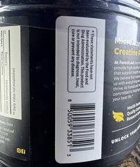 Forest Leaf Pure Micronized Powder Creatine – Strength & Energy – 100 servings