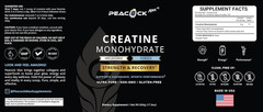 Creatine Monohydrate Powder – 500g (5g per Serving), Creatine Powder Unflavored