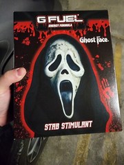 G Fuel Scream Ghost Face Stab Stimulant Collector’s Box Plastic Shaker Cup