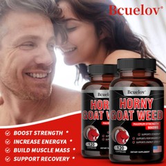 Horney Goat Weed-with Maca,Saw Palmetto,Ginseng,L-Arginine for Men&Women
