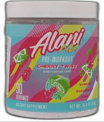 2x Alani Nu Pre Workout Powder Cherry Twist 30 Servings Each Exp 01 2028 New