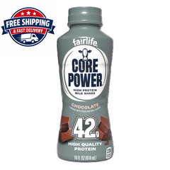 Core Power High Protein Shake, Chocolate, 42g Bottle, 14oz, 12 Pack