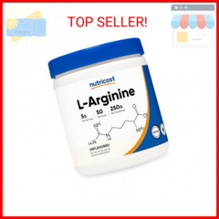Nutricost L-Arginine (250 Grams) – Pure L-Arginine Powder – 5000mg Per Serving;