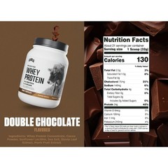 Grass Fed Whey Protein Powder Double Chocolate 24G Protein No Artificials 1.48LB