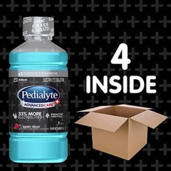 Pedialyte AdvancedCare Plus Electrolyte Solution Pack of 4 33 Fl Oz Hydration