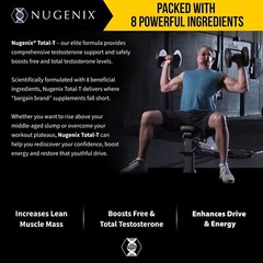 Nugenix Total-T Free And Total Testosterone Booster Supplement 90 Capsules