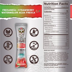 Salud 2-in-1 Energy Drink Powder + 15 Servings (Pack of 1), pinkish-red