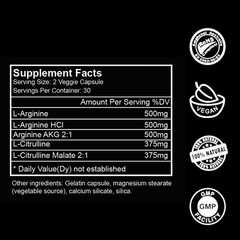 Nitric Oxide Booster Supplement for Blood Circulation and Flow,Endurance/Energy