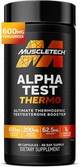 Thermogenic Testosterone Booster for Men, AlphaTest Thermo – T-Boost Mens Supple