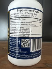 MAP Master Amino Acid Pattern 120 Tablets 1000mg Exp 7/2028 – New/Sealed!