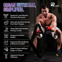 Kr Labs Zero Carb 100 Pure Whey Isolate Grass Fed Beef Total Per Bag For Men