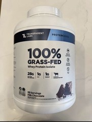 Transparent Labs Grass-Fed Whey Protein Isolate – Naturally Flavored, 55 Serving
