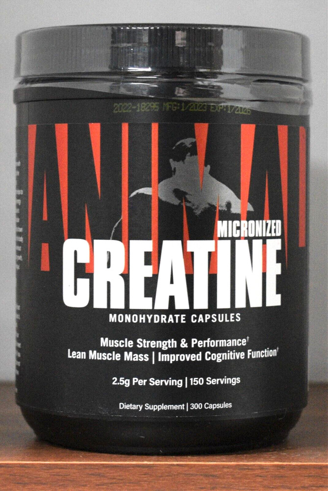 Animal Creatine 300 Capsules Micronized Monohydrate 150 Servings NEW Free Ship
