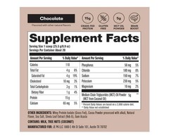 Perfect Keto Grass-Fed Whey Protein Chocolate 18oz | MCT, Gluten-Free