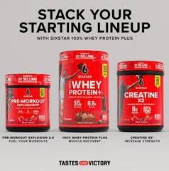 Six Star 100% Whey Protein Plus Triple Chocolate 30g Protein 1.81lb
