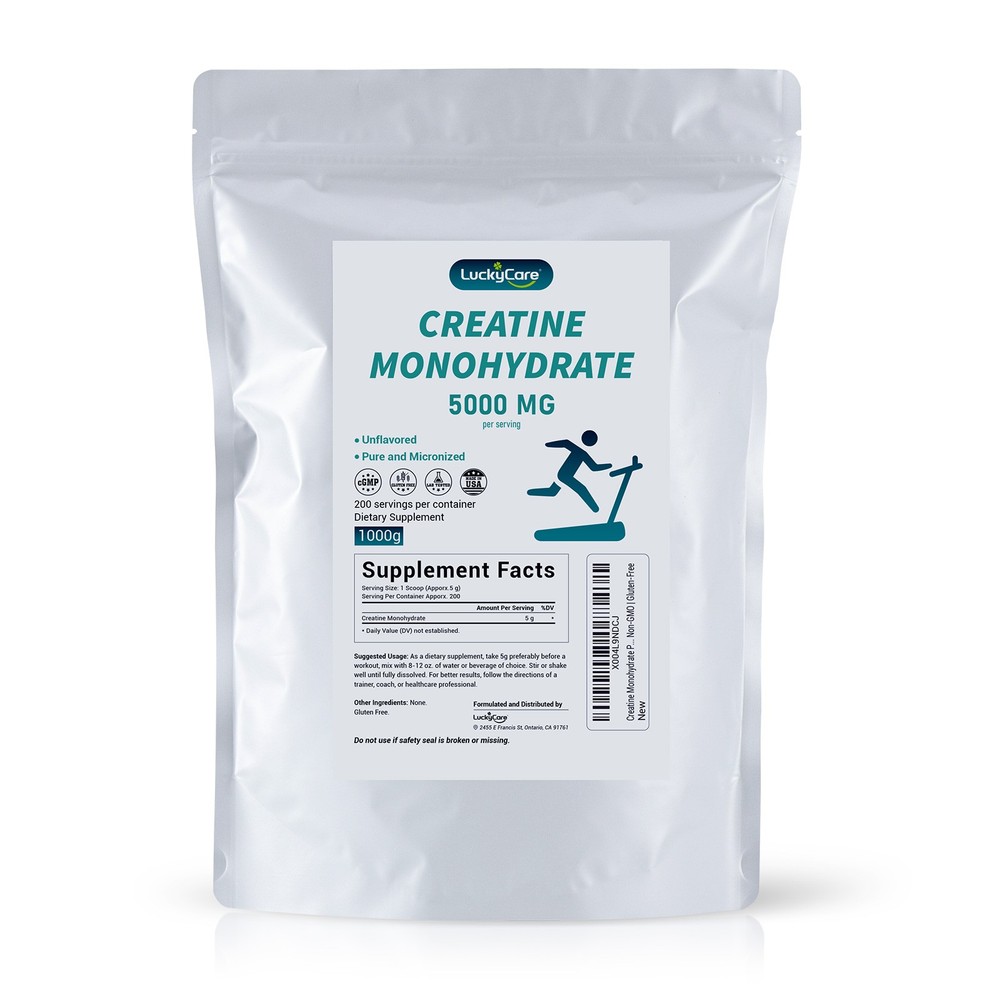 Bulk Creatine Powder Monohydrate Micronized Unflavored 1kg 2.27kg Gym Supplement