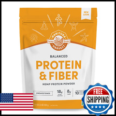 Manitoba Harvest Hemp Yeah Balanced Protein And Fiber Powder Unsweetened Keto