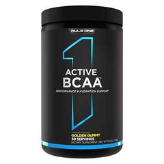 RULE 1 Train BCAAs 30 serv Golden Gummy Stim Free Intra Workout 450g