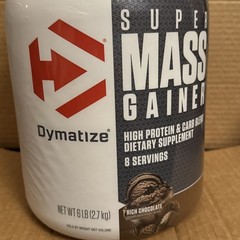 Dymatize 6lb Super Mass Gainer High Protein Carb Blend Rich Chocolate Exp01/2028
