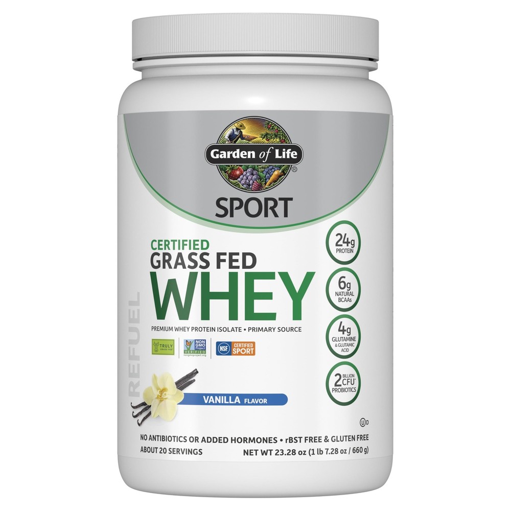 Garden of Life Sport Grass Fed Whey Protein 1.41 Pound (Pack 1), No Color