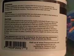 Transparent Labs Creatine HMB Creatine Monohydrate Powder Unflav 30 Serving 2027
