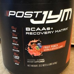 Post JYM High Performance Post Workout Recovery Powder 30Serv 1.7lbs Fruit Punch