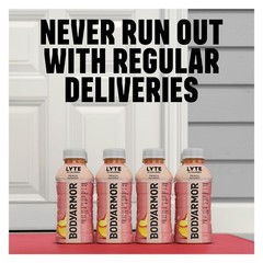 Electrolyte Drink Peach Mango 16 Fl Oz Bottles Pack of 24 Hydration Sports