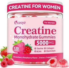 Creatine Gummies for Women with Collagen BCAA, Taurine, Electrolytes 120 gummies