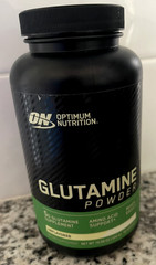 Optimum Nutrition Glutamine Powder Unflavored 10.58 oz 300 g Exp 05 12 2028
