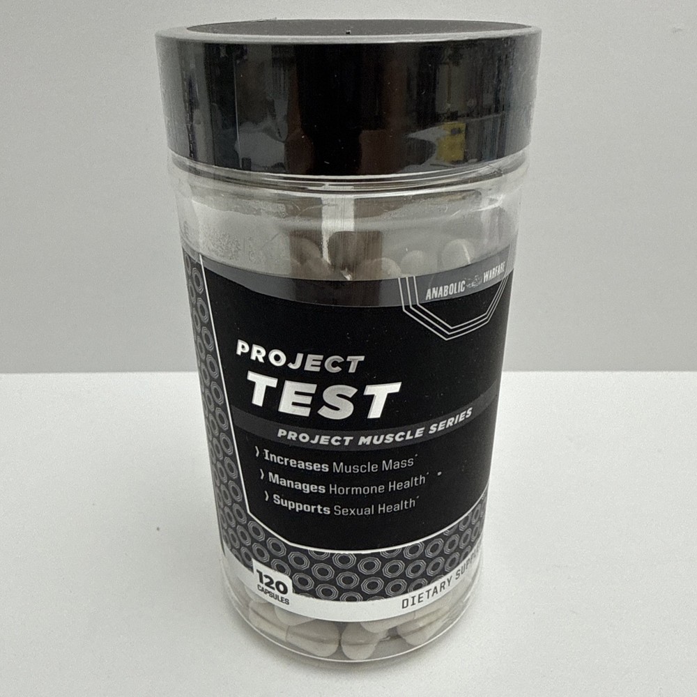 Anabolic Warfare Project Test Muscle Mass Strength Hormone Sexual Health 120 Cap