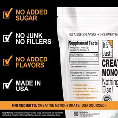 Pure Creatine Monohydrate Powder – 40 Servings, Micronized, Lab Tested