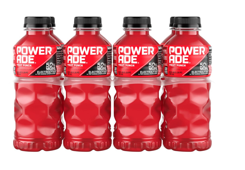 Powerade Fruit Punch, Electrolyte Enhanced Sports Drink, 20 Fl Oz Bottles, 8 Pac