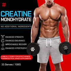 MENXI Micronized Creatine Monohydrate Powder 100g, 60 Servings,Muscle Building