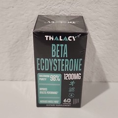 Thalacy Beta Ecdysterone 98% Maximum Purity 60 Capsules 1200MG Sealed Exp 10/26