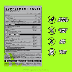 GHOST Legend Pre-Workout Powder, Warheads Sour Watermelon – 30 Servings – Pre-Wo