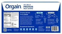 Orgain 30g Ultra Filtered A2 Milk Protein Shake, Chocolate, 11 fl oz, 15-count
