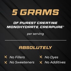 Creapure German Creatine Monohydrate Powder Supplements for Men & Women, Unfl…