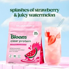 Bloom Clear Protein, Whey Protein Isolate with Collagen Peptides and Digestiv…