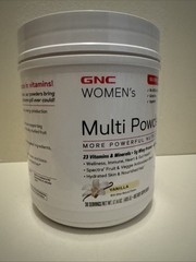 GNC Women’s Multi Powder Dietary Supplement Vanilla 30 Serving 17.14 Oz L@@K !!